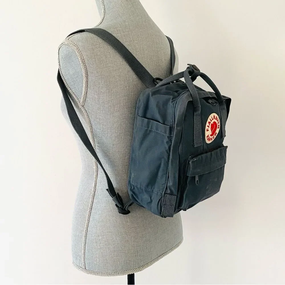 Fjallraven Kanken Mini Backpack 3L Dark Gray Chacole Outdoor Casual